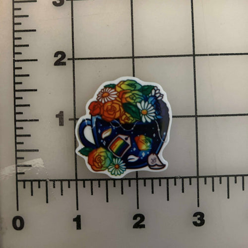 LGB-Tea Pride Tea Cups  Flat back Printed Resin