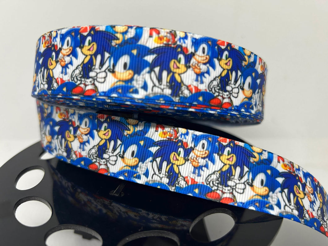 NEW 1 yard 1 inch SAGA Sonic the Hedgehog Video Game Grosgrain Ribbon ...