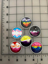 "Pride Scapes" Landscapes in Pride Flag Colors Flat back Printed Resin