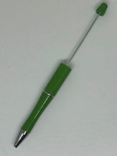 Green & Blue Beaded Pen Blanks, DIY Crafting Pens, Pens To Bead, Black Ink