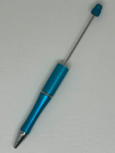 Green & Blue Beaded Pen Blanks, DIY Crafting Pens, Pens To Bead, Black Ink