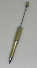 Gold and Yellow Beaded Pen Blanks, DIY Crafting Pens, Pens To Bead, Black Ink