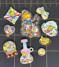 Rainbow Brite Hand painted Resin Beads and Bead sets