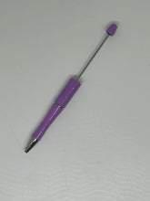 Jewel Tone (Purples) Beaded Pen Blanks, DIY Crafting Pens, Pens To Bead, Black Ink