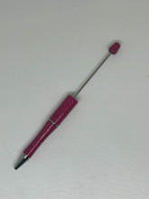 Jewel Tone (Reds) Beaded Pen Blanks, DIY Crafting Pens, Pens To Bead, Black Ink