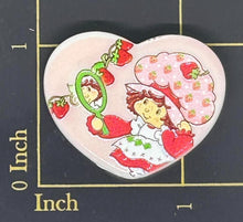 Strawberry Shortcake Raised and printed Resin Beads