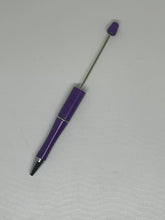 Jewel Tone (Purples) Beaded Pen Blanks, DIY Crafting Pens, Pens To Bead, Black Ink