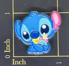 Stitch Lilo & Stitch with Angel Raised and printed Resin Beads