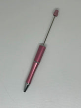Jewel Tone (Reds) Beaded Pen Blanks, DIY Crafting Pens, Pens To Bead, Black Ink