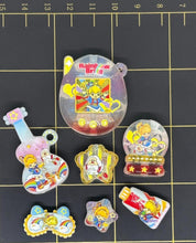 Rainbow Brite Hand painted Resin Beads and Bead sets