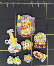 Rainbow Brite Hand painted Resin Beads and Bead sets