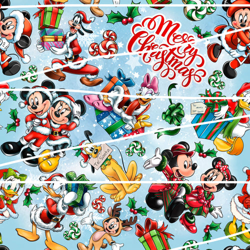Quick Christmas Pre-Order Merry Disney Christmas 100% Cotton Fabric