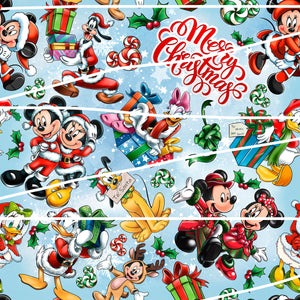 Quick Christmas Pre-Order Merry Disney Christmas 100% Cotton Fabric