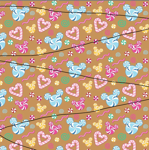 Quick Christmas Pre-Order Mickey Sweets 100% Cotton Fabric