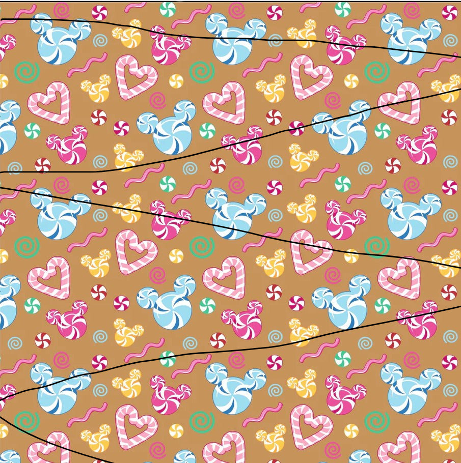 Quick Christmas Pre-Order Mickey Sweets 100% Cotton Fabric