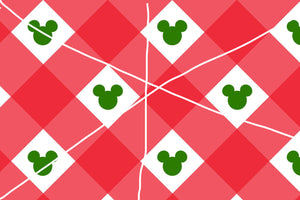 Quick Christmas Pre-Order Christmas Gingham 100% Cotton Fabric