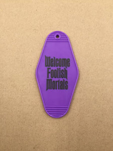 Custom Printed Hot stamped Hotel Keychain
