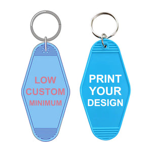 Custom Printed Hot stamped Hotel Keychain