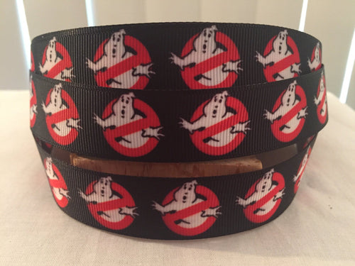 1 yard 1 inch Ghostbusters Logo Grosgrain Ribbon