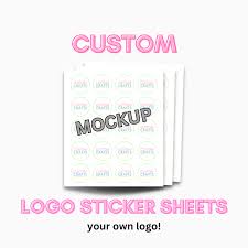 Custom Printed Circle Sticker sheets