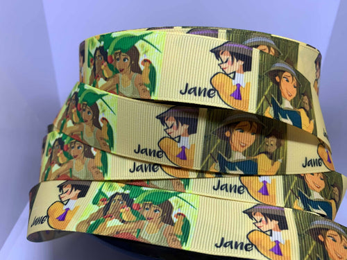 1 yard 1 Inch Disney Jane from Tarzan Movie Grosgrain Ribbon