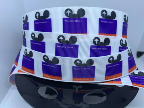 1 yard 1 inch Walt Disney World Welcome Sign Grosgrain Ribbon