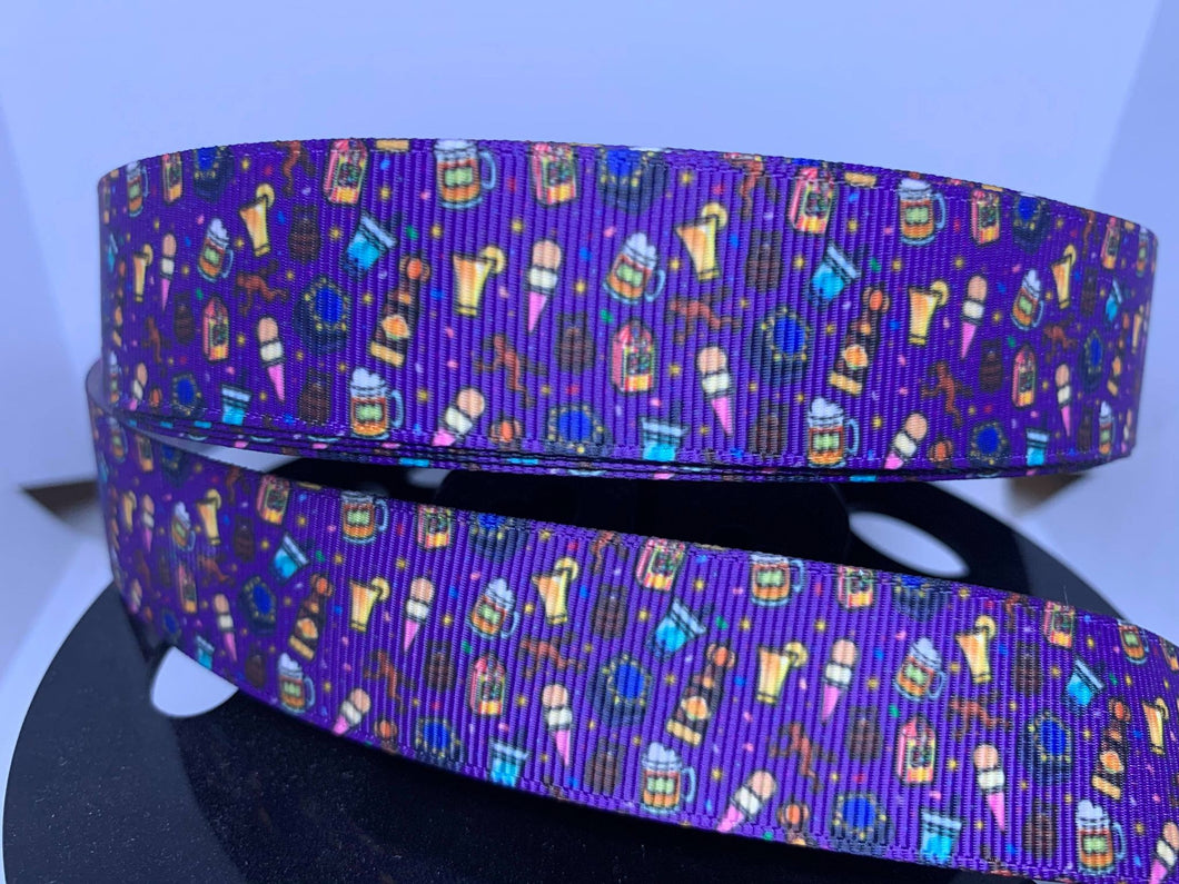 Exclusive 1 inch Wizarding World Treats Harry Potter Hogsmeade Grosgrain Ribbon