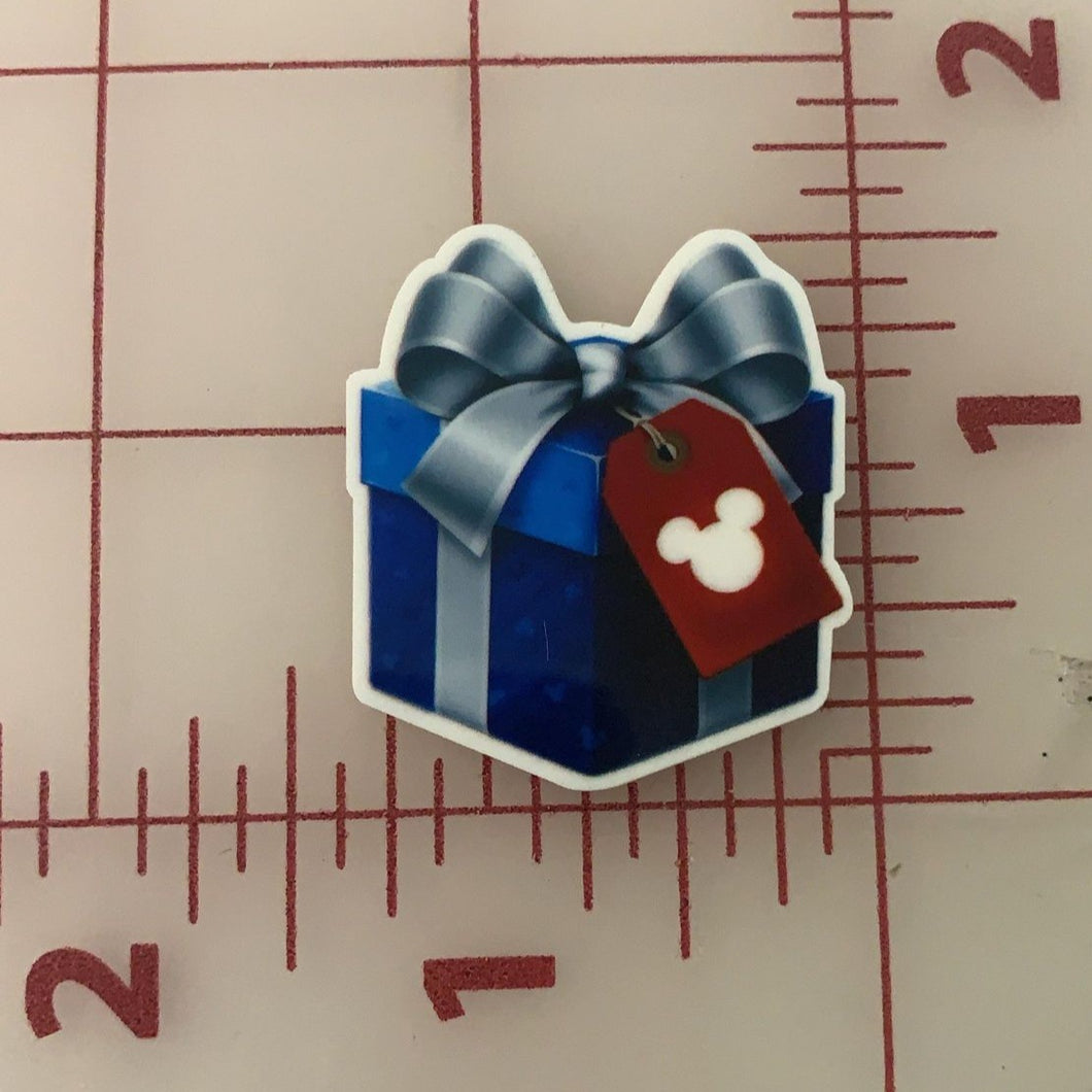 Christmas Gift Present  Flat back Printed Resin