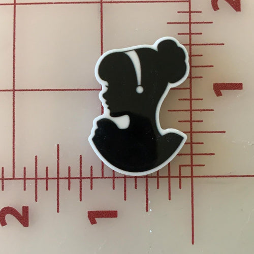 Disney Cinderella Silhouette Flat back Printed Resin