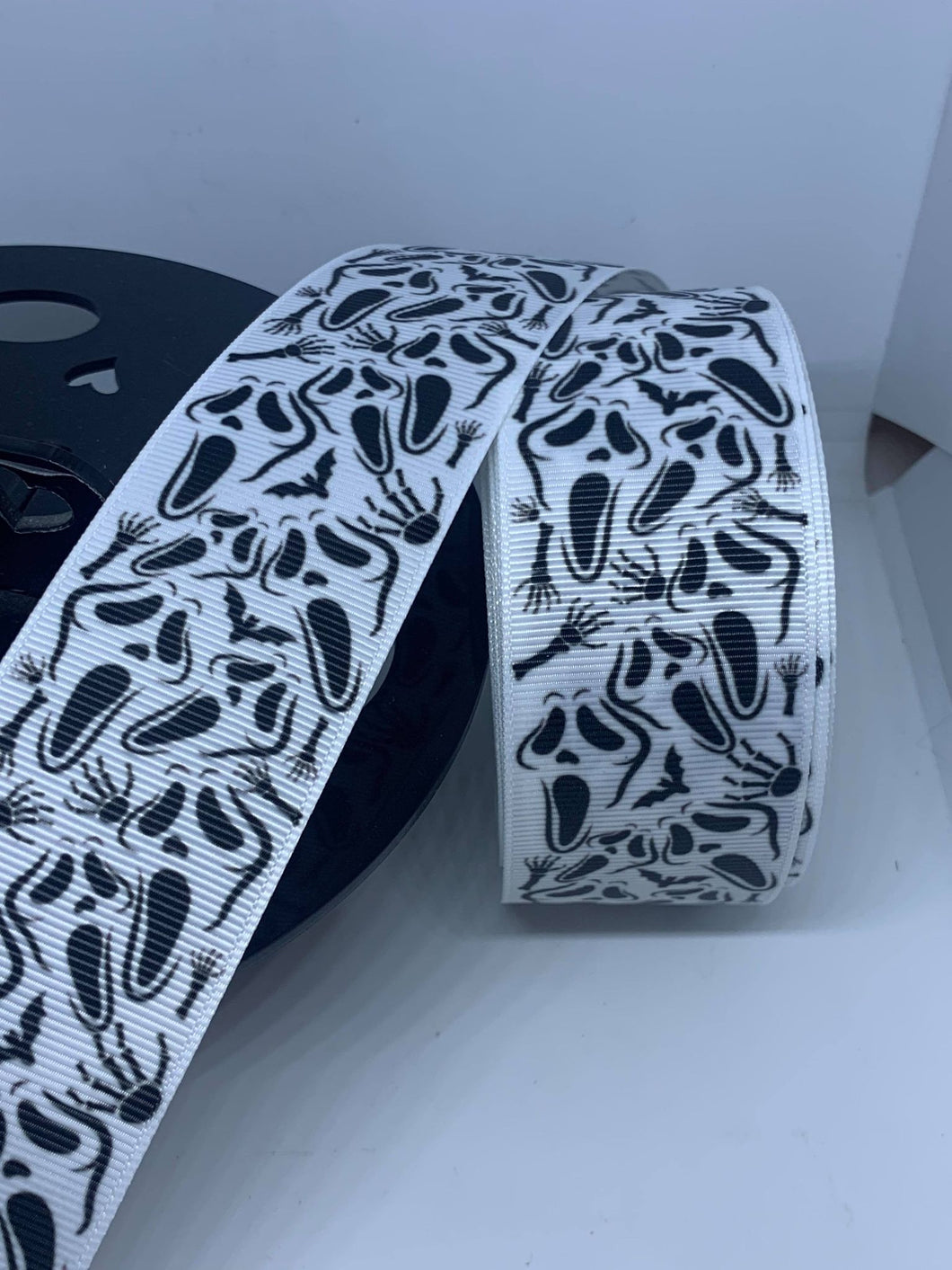 1 yard 1 1/2 SCREAM Horror Movie Lanyard Print Grosgrain Ribbon