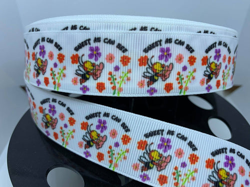 1 yard 1 inch Spike the Bee EPCOT Flower and Garden Festival Grosgrain Ribbon