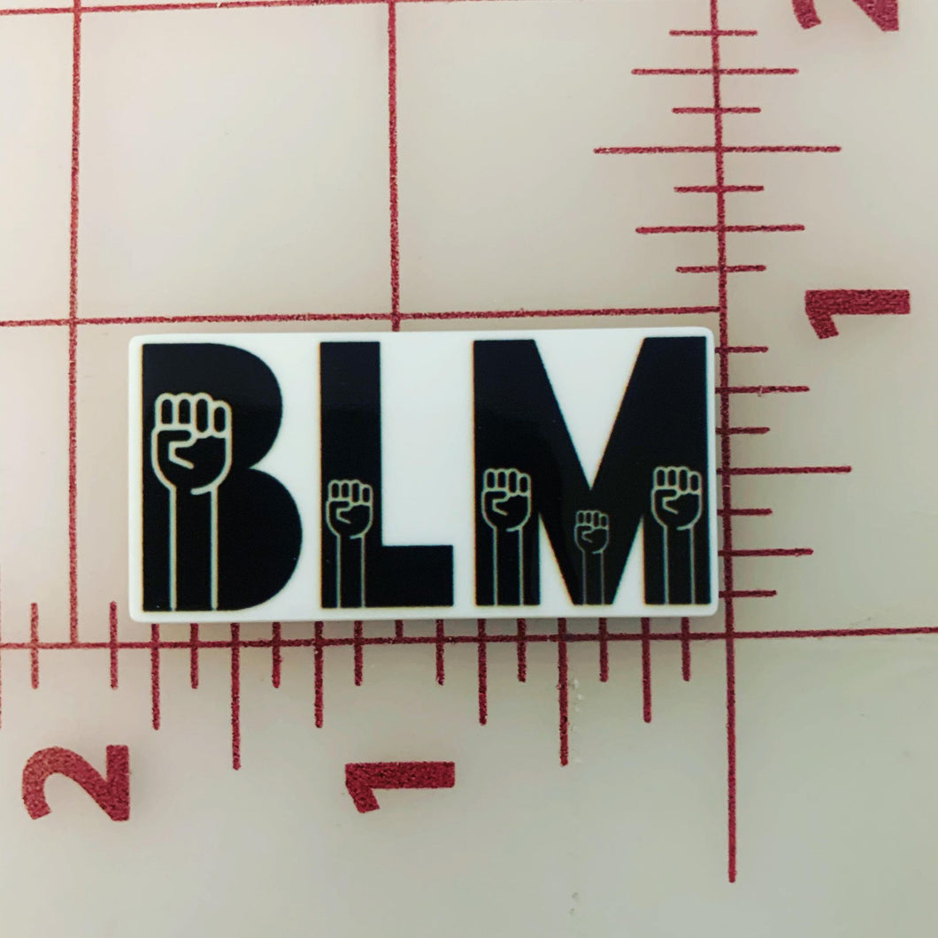 Black Lives Matter BLM Flat Back Printed Resin