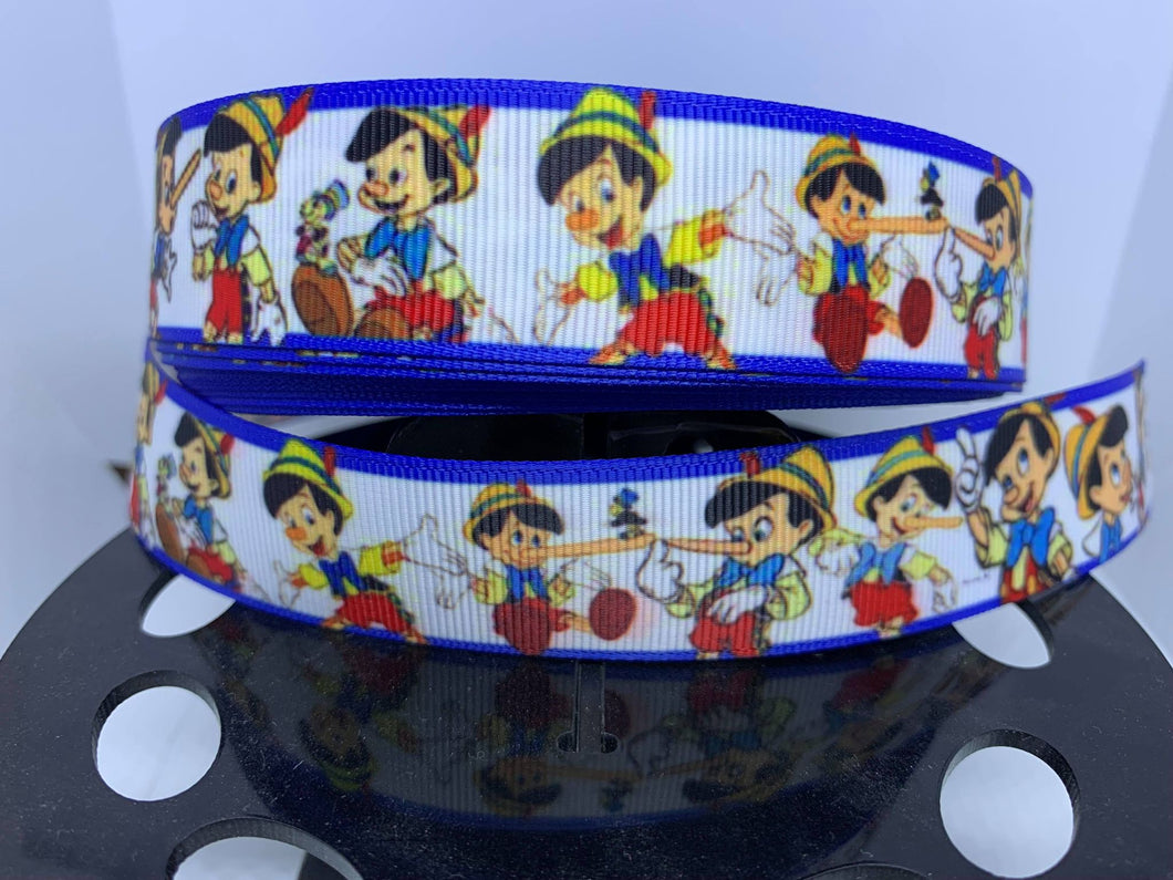 1 yard 1 Inch Disney Classic Movie Pinocchio Grosgrain Ribbon