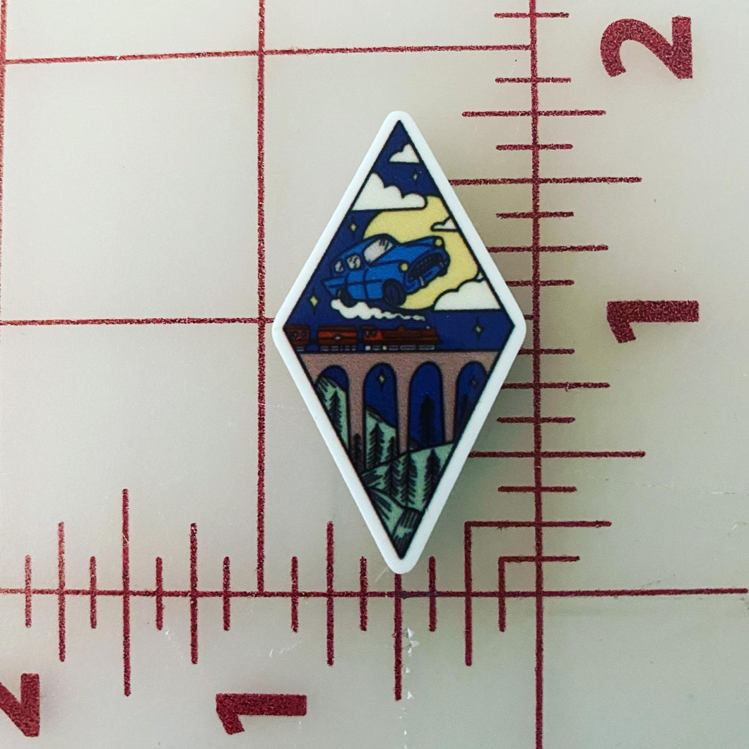 Harry Potter Movie Scene Hogwarts Express Flat Back Printed Resin