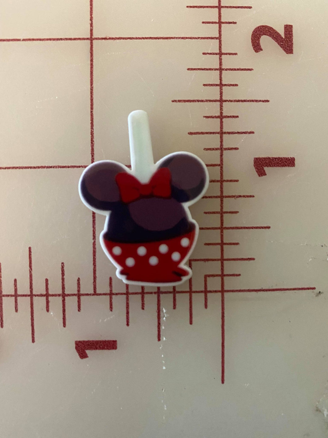 Minnie Caramel Apple Flat back Printed Resin