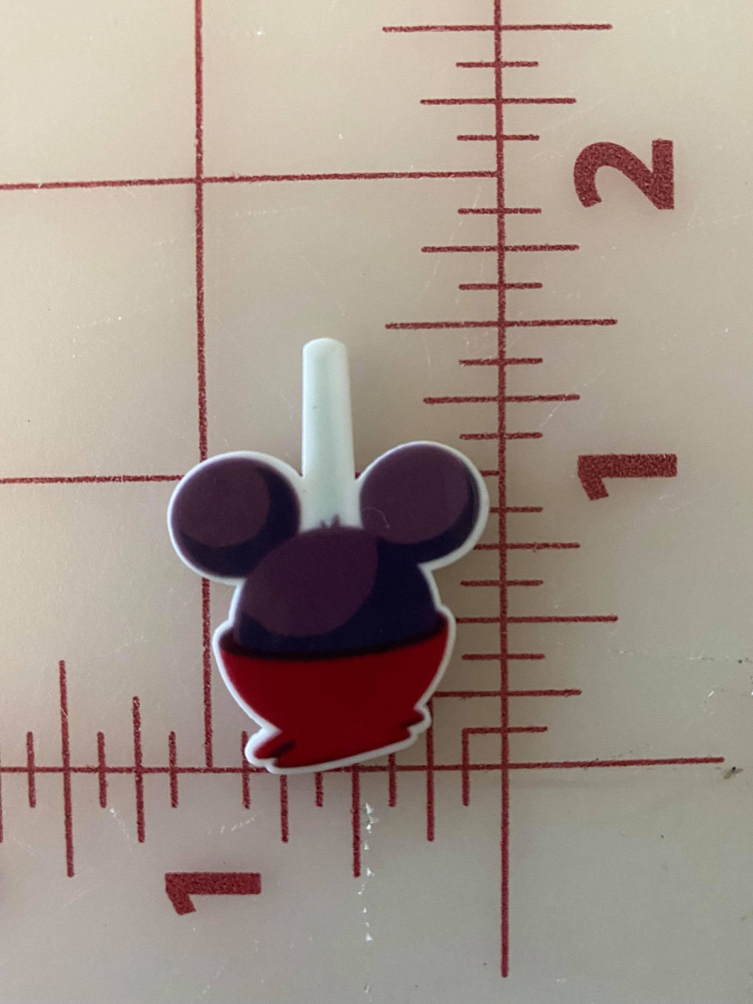 Mickey Caramel Apple Flat back Printed Resin