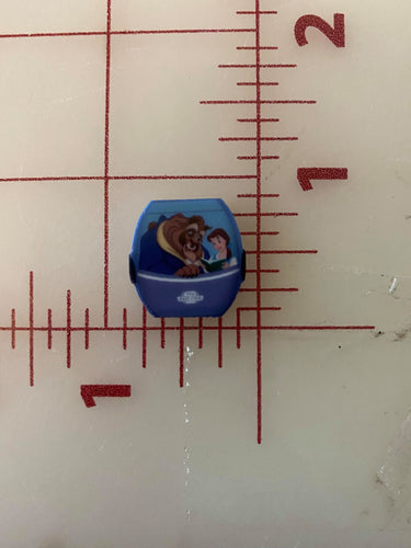 Small Walt Disney World Skyliner Beauty and the Beast Flat back Printed Resin