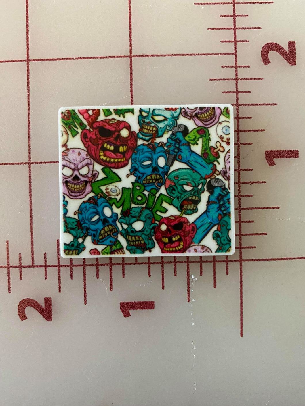 Zombies Flat back Printed Resin