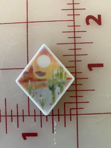 CLEARANCE!! Desert Landscape Flatback Printed Resin