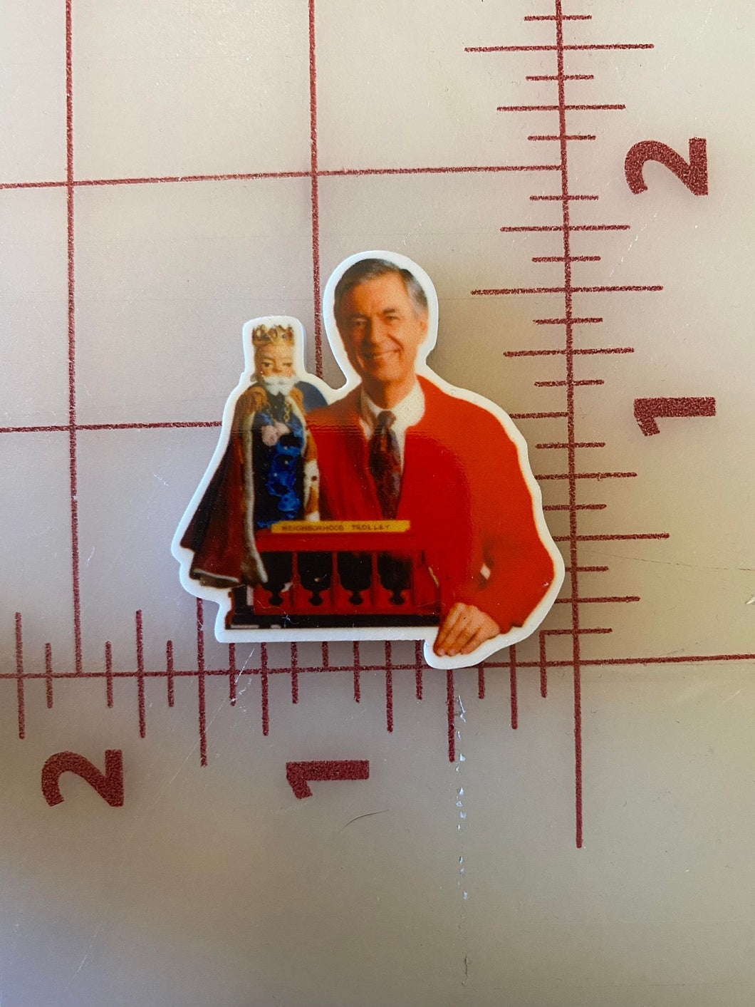 Mister Rogers Fred Rogers Flat back Printed Resin