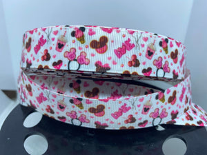 Design 1 yard 7/8" Disney Food Valentines Day Park Snacks Grosgrain Ribbon
