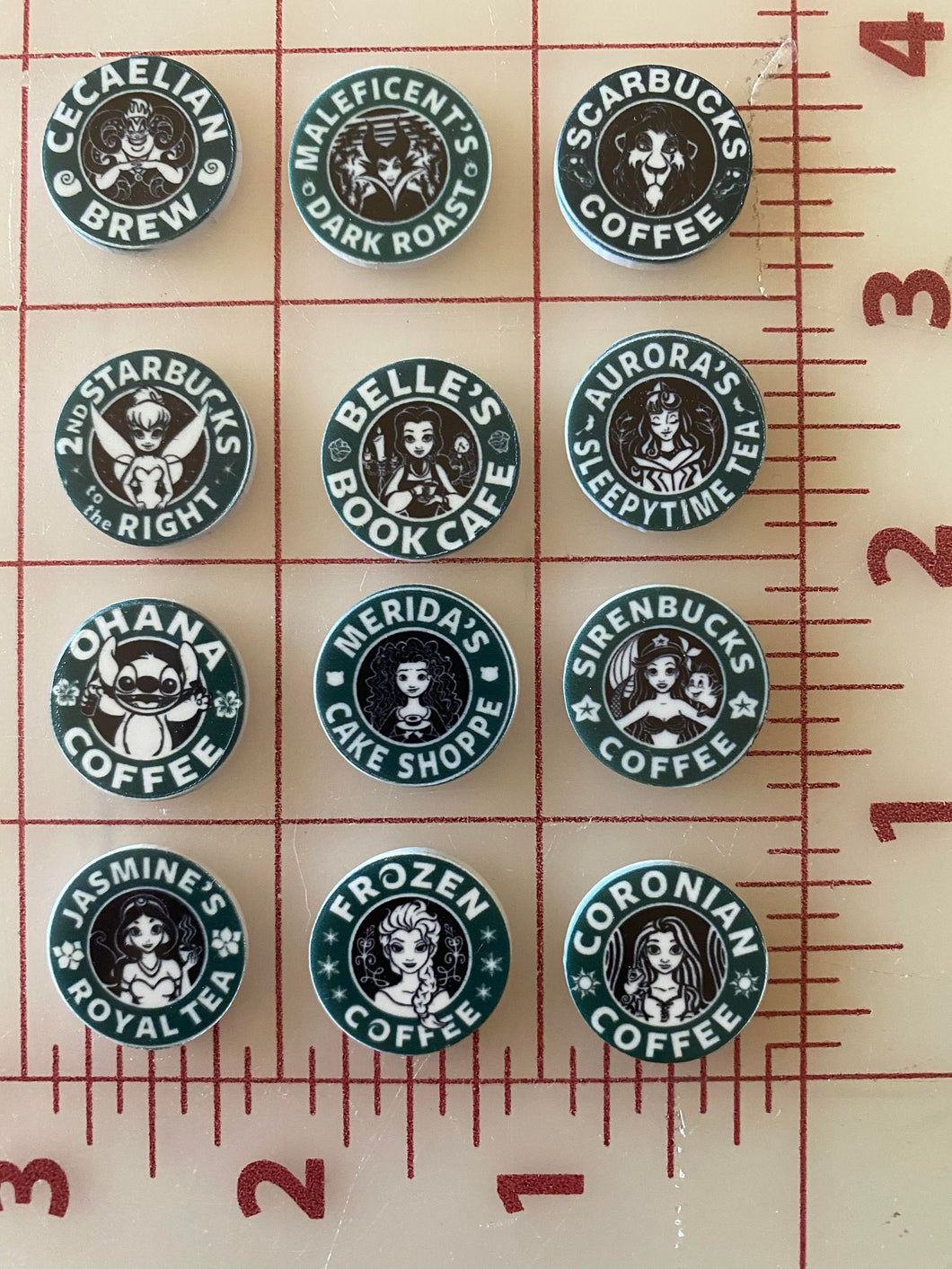 Disney Themed Starbucks Resins