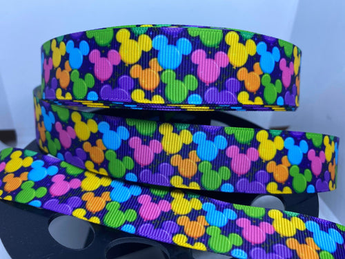 1 yard 1 inch Mickey Balloons Grosgrain Ribbon