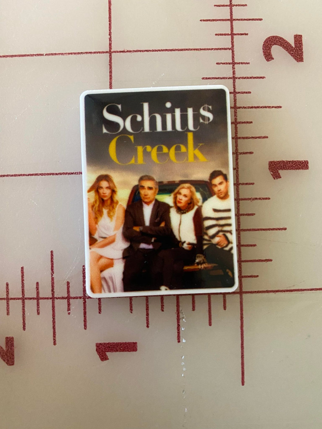 The Cast of Schitt's Creek TV Show Flat back Printed Resin
