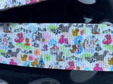 1 yard 1 inch Disney Dooney Cat purse Print Grosgrain Ribbon