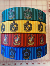 1 yard 1 inch Harry Potter Hogwarts Houses Grosgrain Ribbon