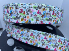 1 yard 1 inch Disney Dooney Cat purse Print Grosgrain Ribbon