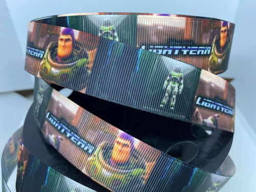 1 Yard 1 inch Disney/ Pixar Movie Lightyear with Uniform Grosgrain Ribbon