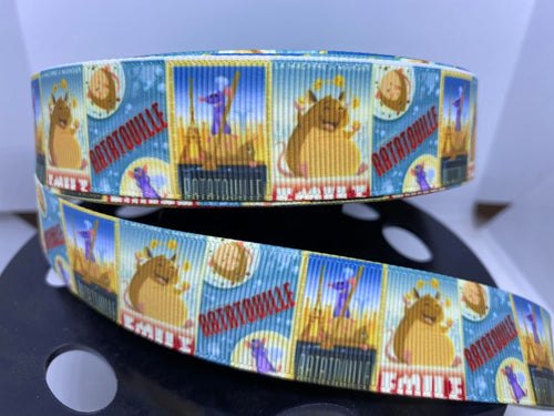 1 Yard 1 Inch Disney Movie Ratatouille Grosgrain Ribbon Movie Posters