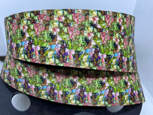 1 yard 1 inch DIsney Movie The Princess and the frog Grosgrain Ribbon